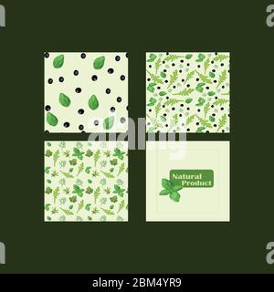 Colorful vector food pattern - natural organic food. Stylish vector pattern vegan pattern and vegan food logo Stock Vector