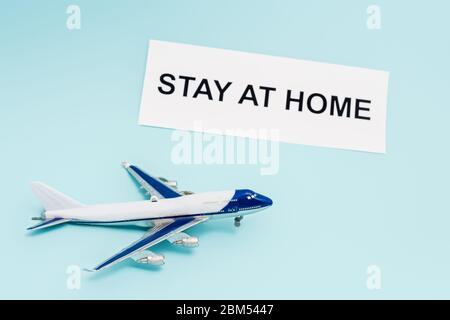 Download Paper Blue Airplane With Medical Blue Mask On Yellow Background Copy Space Travel Concept During Coronavirus Stock Photo Alamy PSD Mockup Templates