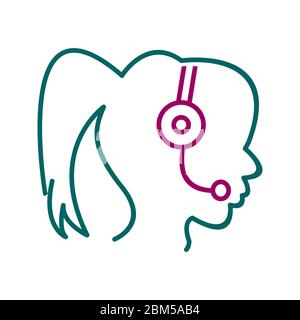 Beautiful Phone call vector line icon Stock Vector Image & Art - Alamy