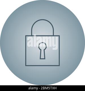 Beautiful Lock vector line icon Stock Vector Image & Art - Alamy