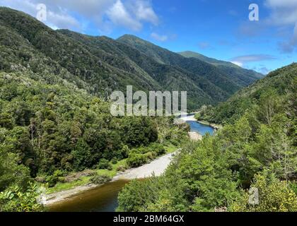 Buller River, Murchison, New Zealand Stock Photo