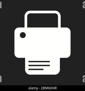 Beautiful Printer Vector Glyph icon Stock Vector