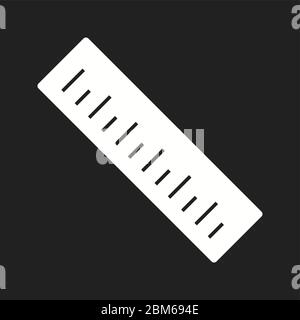 Beautiful Ruler Vector Glyph icon Stock Vector Image & Art - Alamy