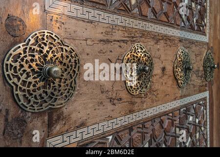 Detail of a mosue door in Istanbul. Stock Photo