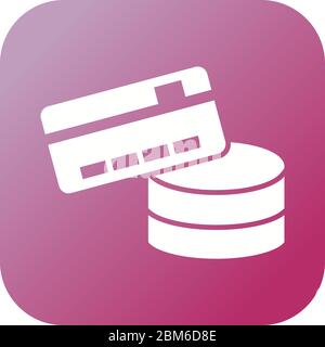 Beautiful Payment method Vector Glyph icon Stock Vector