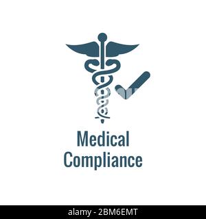 HIPAA Compliance icon set - hippa image involving medical privacy Stock Vector