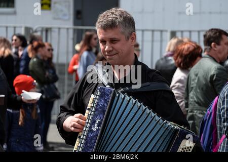 Khabarocsk, Russia - May 09, 2019: Concert in honor of the Victory Day in the great Patriotic war Stock Photo