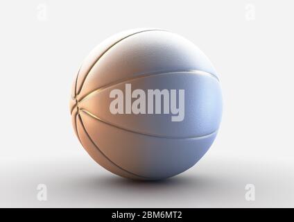white and gold basketball