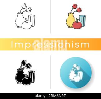 Impressionism icon Stock Vector
