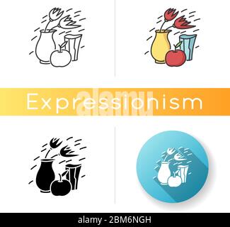 Expressionism icon Stock Vector