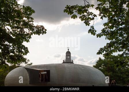 Summer Pavilion Serpentine Galleries Serpentine Pavilion 2014, Kensington Gardens, London, W2 3XA by Smiljan Radic Stock Photo