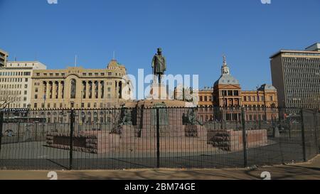 Paul Kruger statue in Church Square Stock Photo