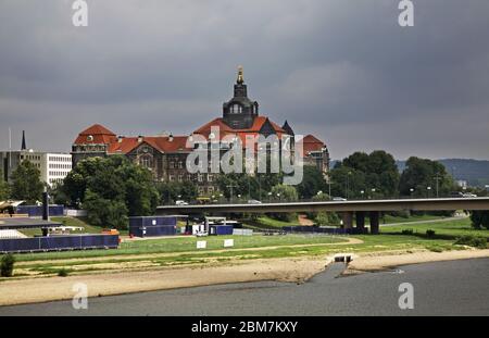 Saxon State Chancellery in Dresden. Germany Stock Photo