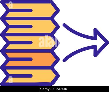 frameless air conditioning filter icon vector outline illustration Stock Vector