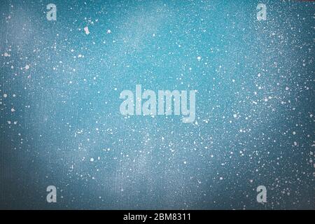 Blue christmas background with snowflakes. Winter or sale template. Stock Photo