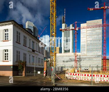 Construction site in Frankfurt-am-Main, Germany. Stock Photo