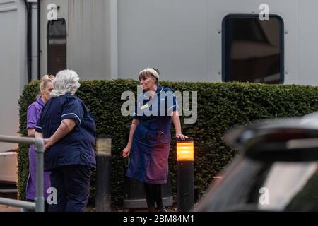 Clap for the NHS at Cheltenham General Hospital. Stock Photo