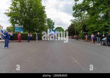 Clap for the NHS at Cheltenham General Hospital. Stock Photo