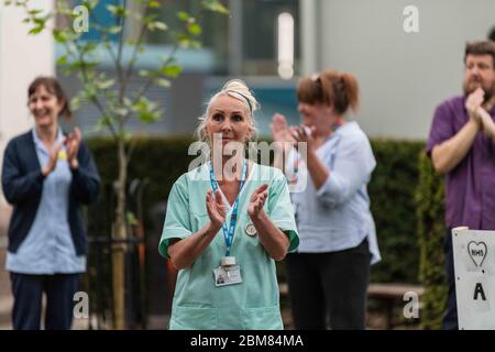 Clap for the NHS at Cheltenham General Hospital. Stock Photo