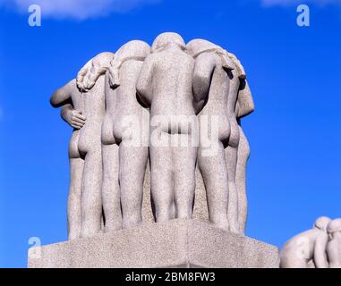 Vigeland sculptures in Frogner Park, Bydel Frogner, Oslo, Kingdom of Norway Stock Photo