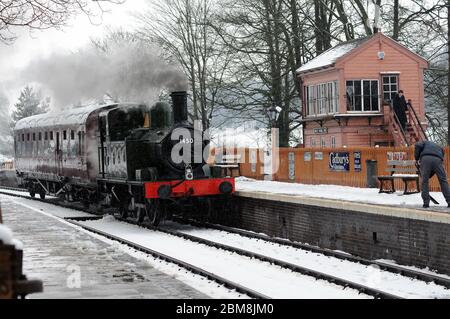 '1450' with an Arley - Highley auto train at Arley. Stock Photo