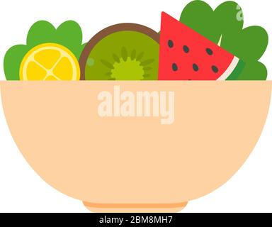 Isolated fruits bowl Stock Vector