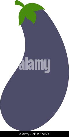 Isolated eggplant icon Stock Vector