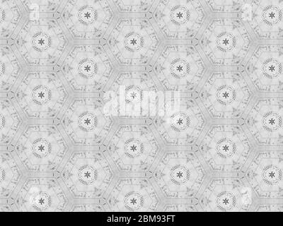 Delicate retro black and white background illustration. Stock Photo