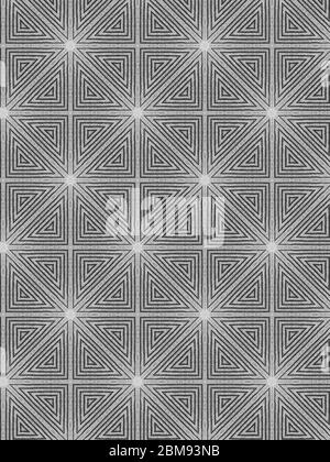 Delicate retro black and white background illustration. Stock Photo