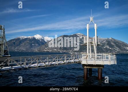 Porteau Cove Provincial Park Howe Sound BC. A sunny winter day at Porteau Cove Provincial Park, British Columbia, near Vancouver. Stock Photo