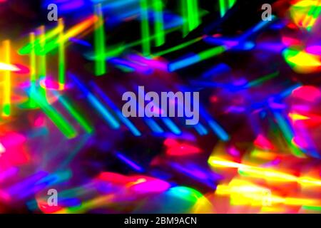 Tropical abstract background with digital spectrum neon rays