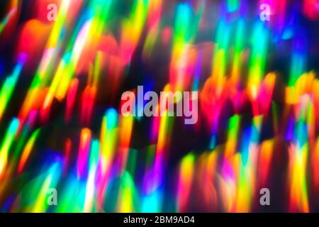 Hippie abstract background with vivid glowing aurora lights Stock Photo