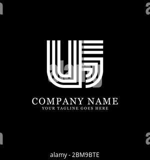 Creative monogram UG logo design vector, initial name logo inspiration Stock Vector