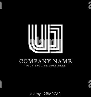 Creative monogram UO logo design vector, initial name logo inspiration Stock Vector