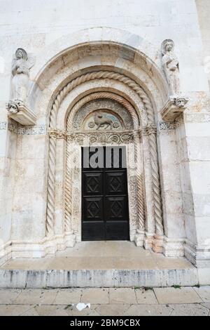 The Cathedral of St. Anastasia in Zadar, Crroatia. Stock Photo