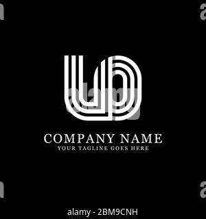 Creative monogram UO logo design vector, initial name logo inspiration Stock Vector
