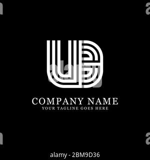 Creative monogram UB logo design vector, initial name logo inspiration Stock Vector