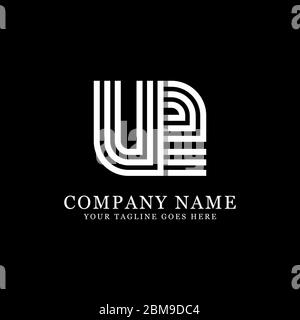 Creative monogram UZ logo design vector, initial name logo inspiration Stock Vector