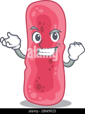 A dazzling shigella sonnei mascot design concept with happy face Stock Vector