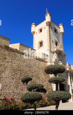Las Puertas de Tierra, Constitution Plaza, Cadiz City, Andalucia, Spain, Europe Stock Photo