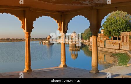 Gadisar Lake  Jaisalmer Rajasthan India Stock Photo