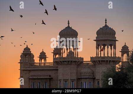 Jawahar Niwas Palace Jaisalmer Rajasthan India Stock Photo