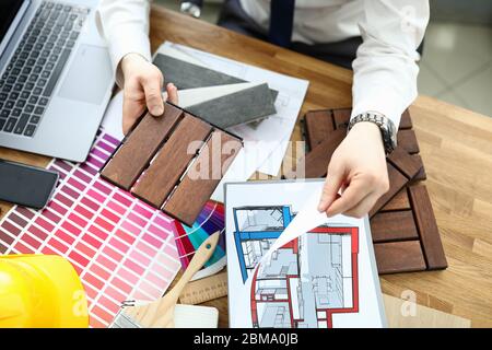 Home plan and idea Stock Photo