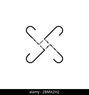 J rounded letter logo design concept Stock Vector