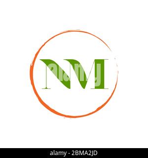 leaf letter logo design vector Stock Vector