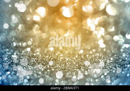 Purple abstract background with glitters. Blurred background. Stock Photo