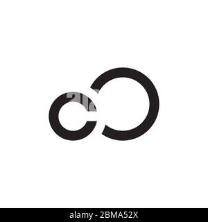 C O letter logo design vector Stock Vector