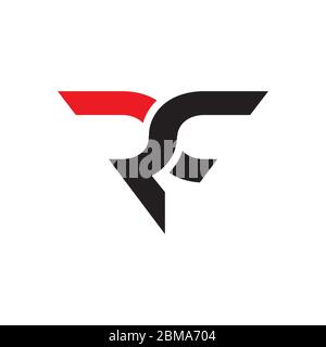 R C letter logo design vector Stock Vector