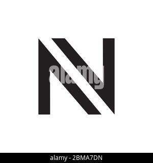 N / A V letter logo design vector Stock Vector