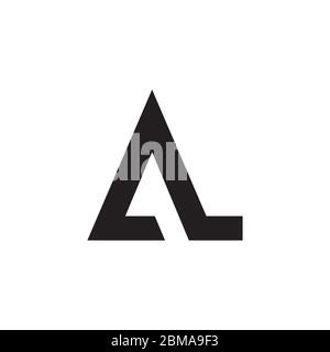 A L initial letter logo design vector Stock Vector